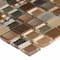 Msi Manhattan Mounted SAMPLE Blend Random Sized Glass And Metal Mosaic Tile In Brown ZOR-MD-0113-SAM - alternate 4